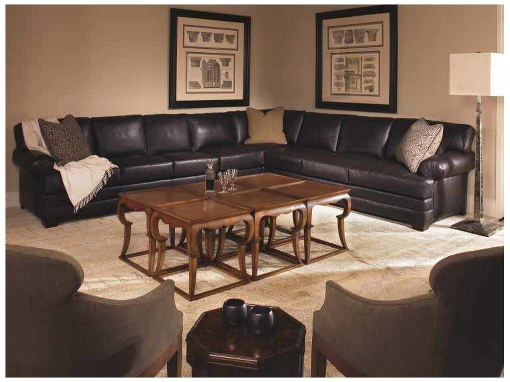 Century LR-7600-92 Century Leather Leatherstone Armless Sofa