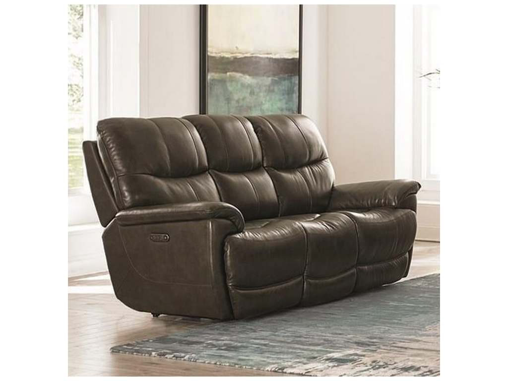 Club Level By Bassett 3713-P62T Brookville Power Reclining Sofa