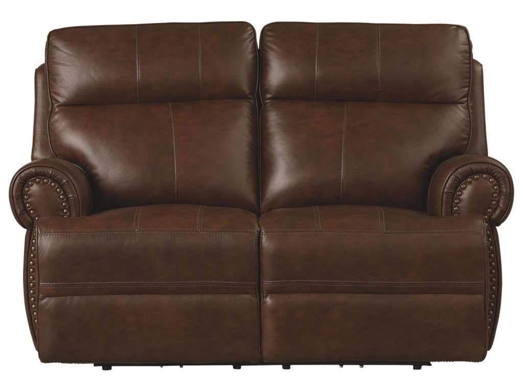 Club Level By Bassett 3738-P42K Claremont Motion Loveseat