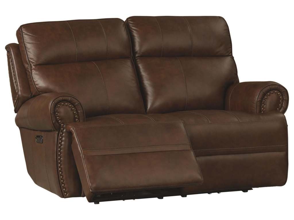 Club Level By Bassett 3738-P42K Claremont Motion Loveseat