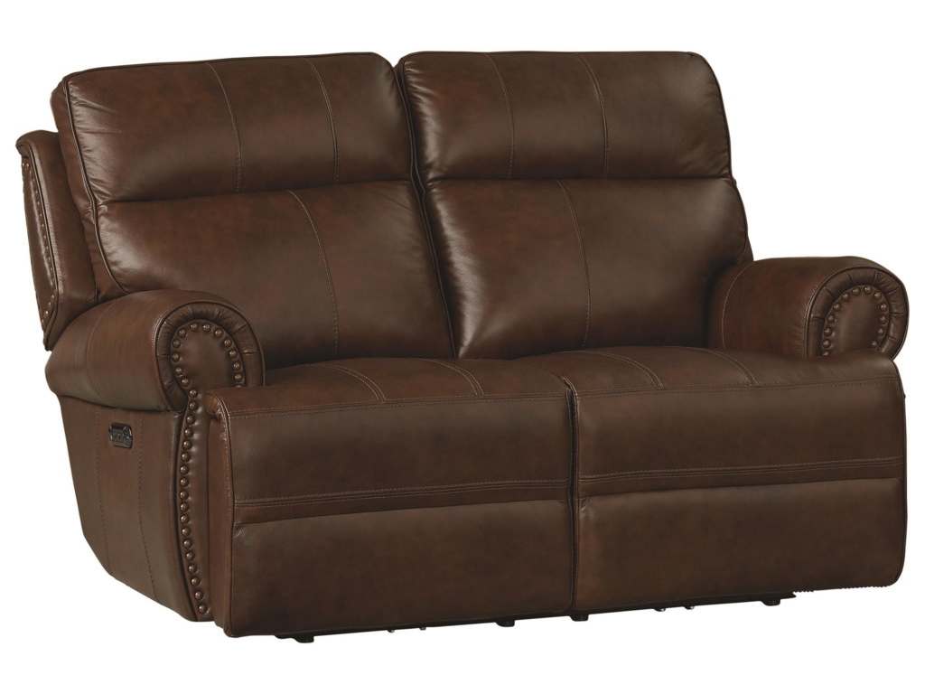 Club Level By Bassett 3738-P42K Claremont Motion Loveseat