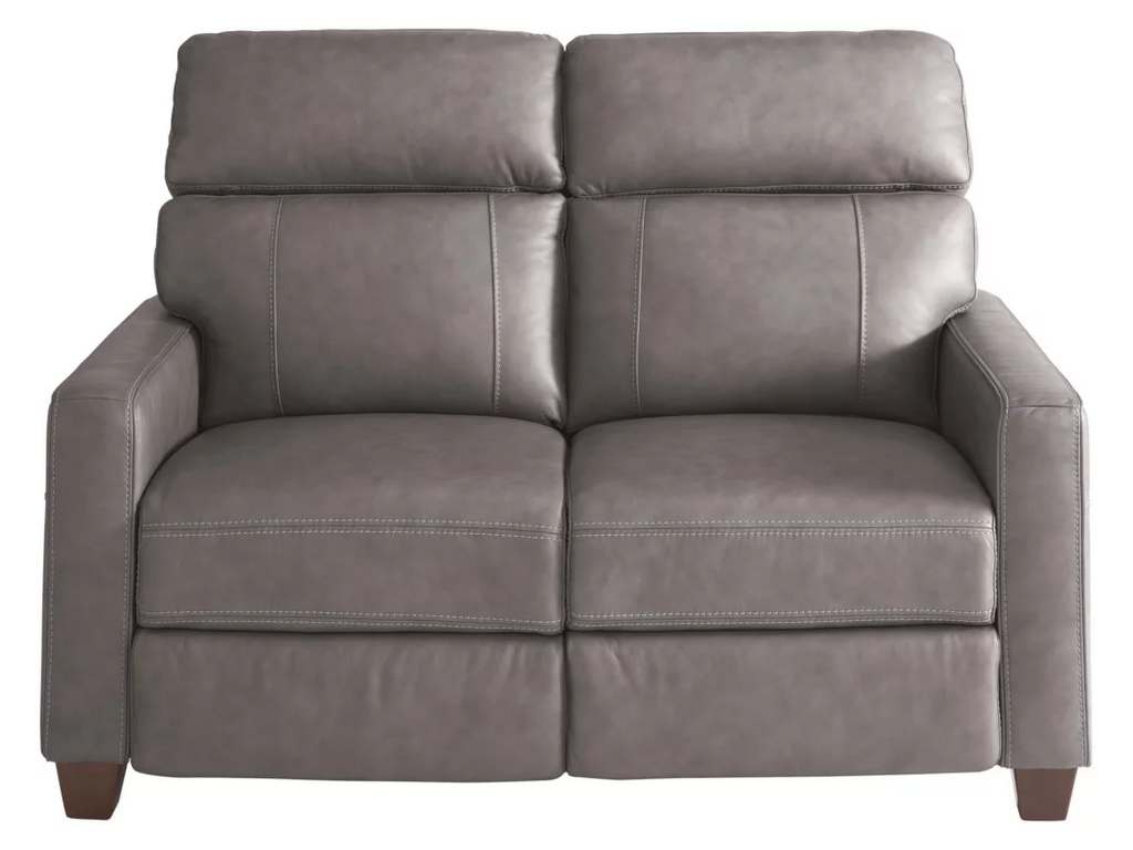 Club Level By Bassett 3742-P42S Tompkins Leather Reclining Loveseat