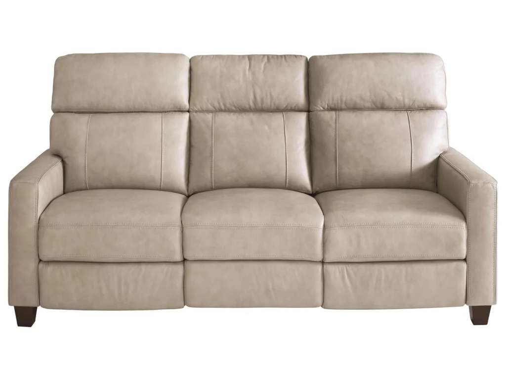 Club Level By Bassett 3742-P62A Tompkins Leather Reclining Sofa