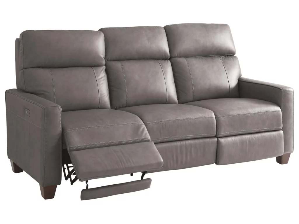 friars club deck 2個 Club Level By Bassett 3742-P62S Tompkins Leather Reclining