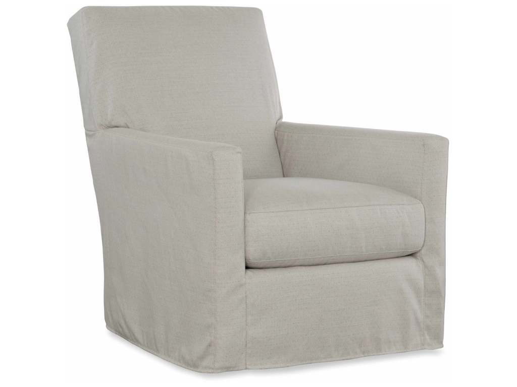 CR Laine 1775-05SWSC  Malcolm Slipcovered Swivel Chair