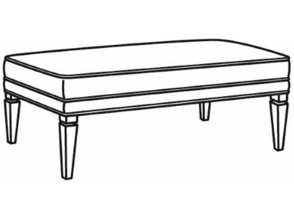 CR Laine 75-08  Terrance Rectangular Ottoman