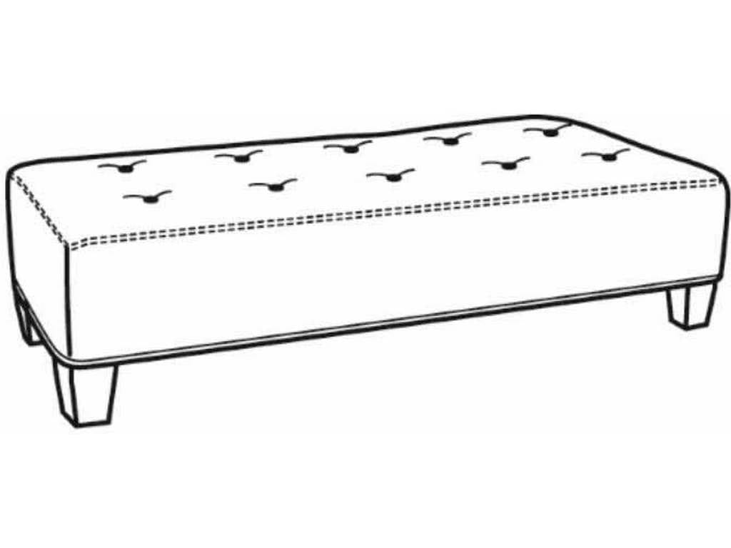 CR Laine L26 Catskill Leather Ottoman