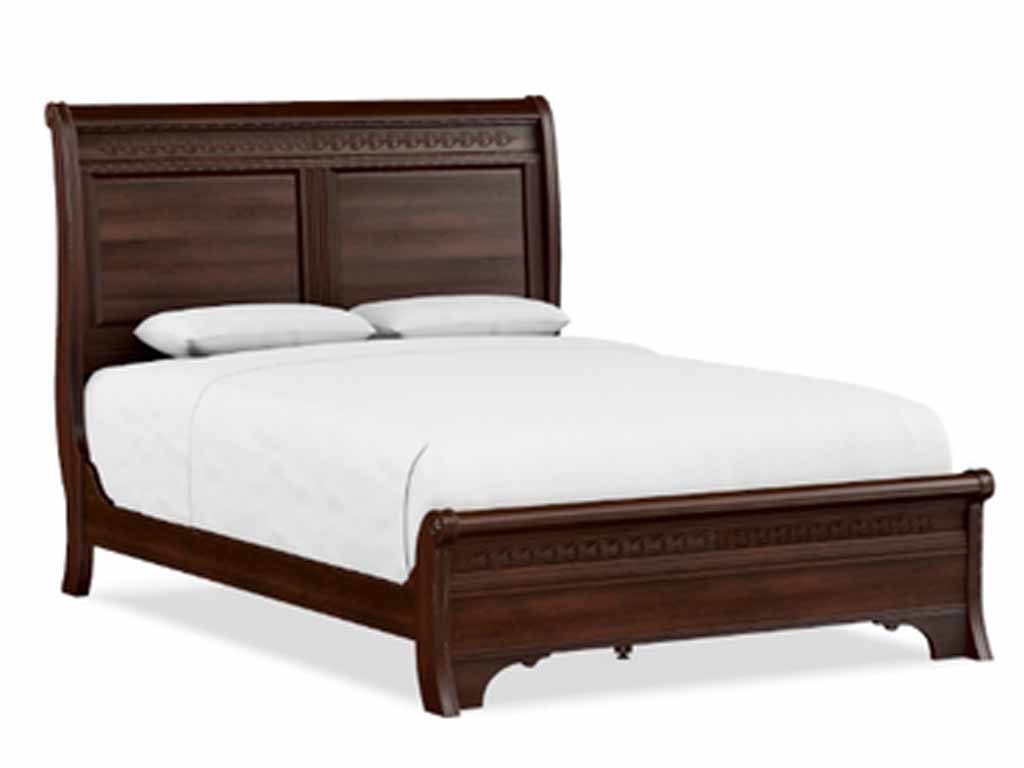 Durham 501-128B George Washington Architect Queen Sleigh Bed with Low Footboard Durham 501-128B George Washington Architect Queen Sleigh Bed with Low Footboard