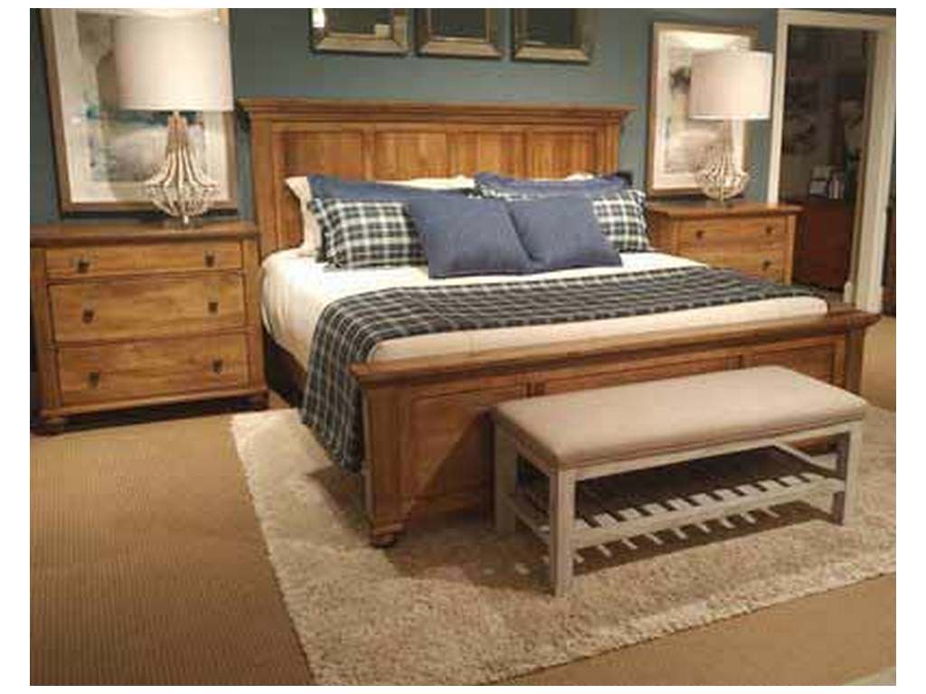 Durham 111-144 Hudson Falls King Panel Bed