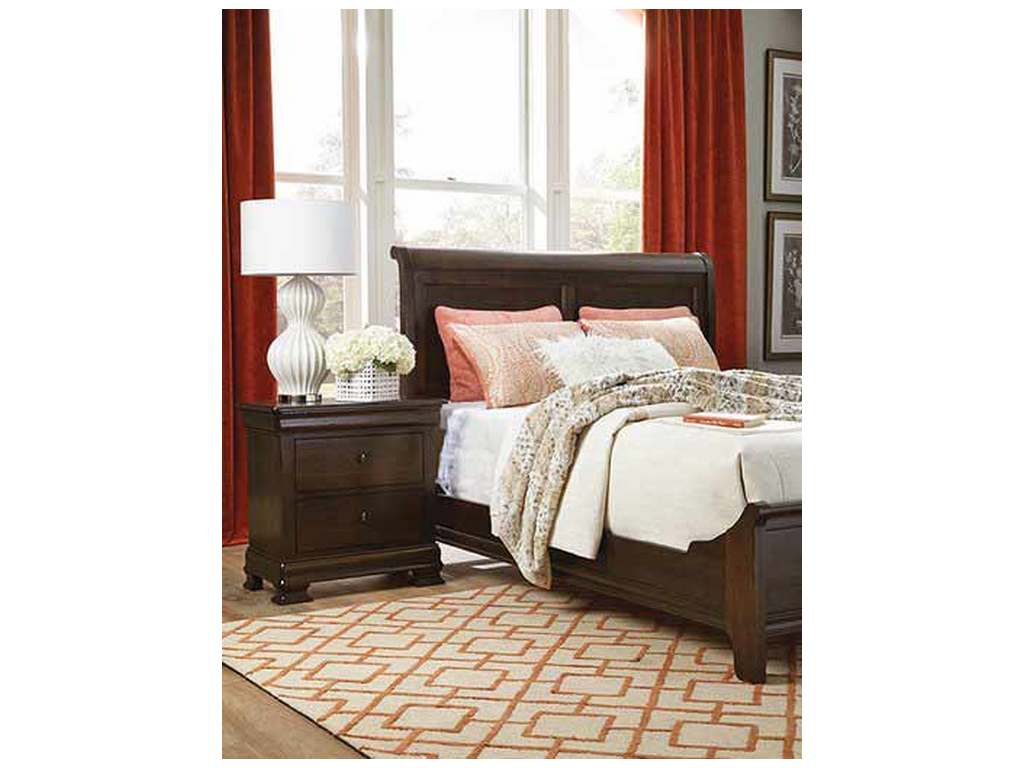 Durham 112-128B Vineyard Creek Queen Sleigh Bed with Low Footboard Durham 112-128B Vineyard Creek Queen Sleigh Bed with Low Footboard
