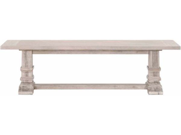 Essentials for Living 6030-L.NG  Hudson Large Dining Bench in Natural Gray Acacia