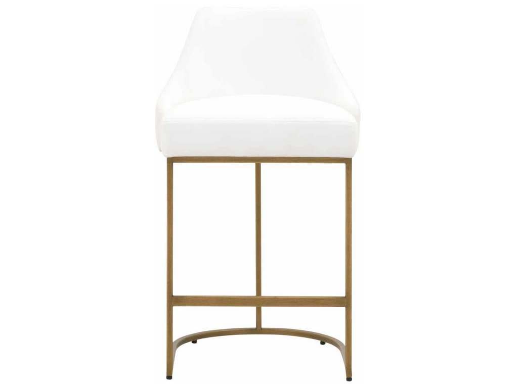 Essentials For Living 6011CS.LPPRL-BGLD Parissa Counter Stool in LiveSmart Peyton Pearl Brushed Gold Essentials For Living 6011CS.LPPRL-BGLD Parissa Counter Stool in LiveSmart Peyton Pearl Brushed Gold
