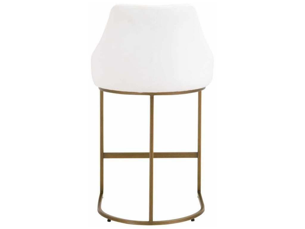 Essentials For Living 6011CS.LPPRL-BGLD Parissa Counter Stool in LiveSmart Peyton Pearl Brushed Gold Essentials For Living 6011CS.LPPRL-BGLD Parissa Counter Stool in LiveSmart Peyton Pearl Brushed Gold