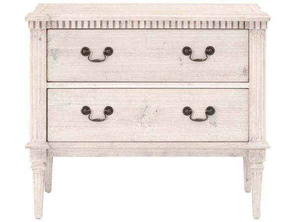 Essentials For Living 8063.WW-PNE  Rhone Accent Chest in White Wash Pine