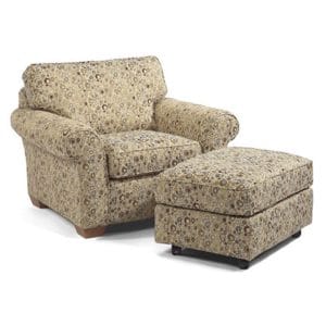 Flexsteel 7305-10-08 Vail Chair and Ottoman