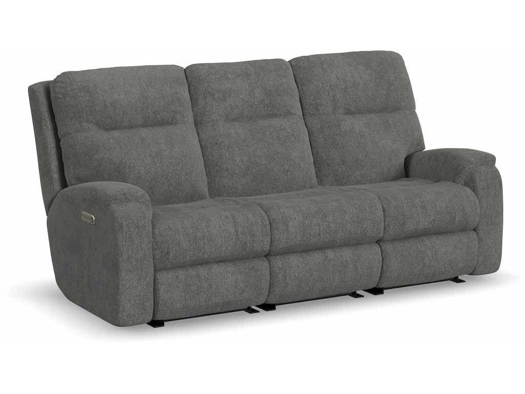 Flexsteel 2860-62L  Penn Power Reclining Sofa with Power Headrests and Lumbar