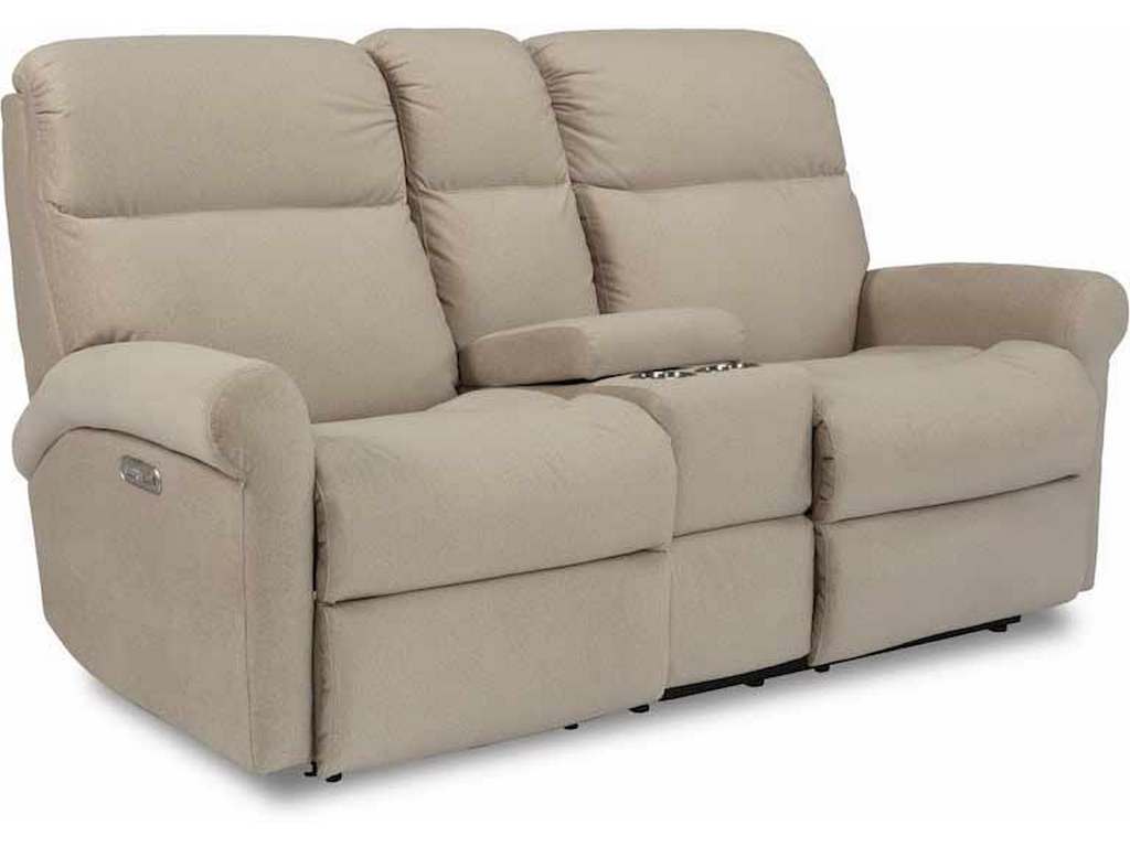 Flexsteel 2902-601H Davis Power Reclining Loveseat with Console and Power Headrests Flexsteel 2902-601H Davis Power Reclining Loveseat with Console and Power Headrests