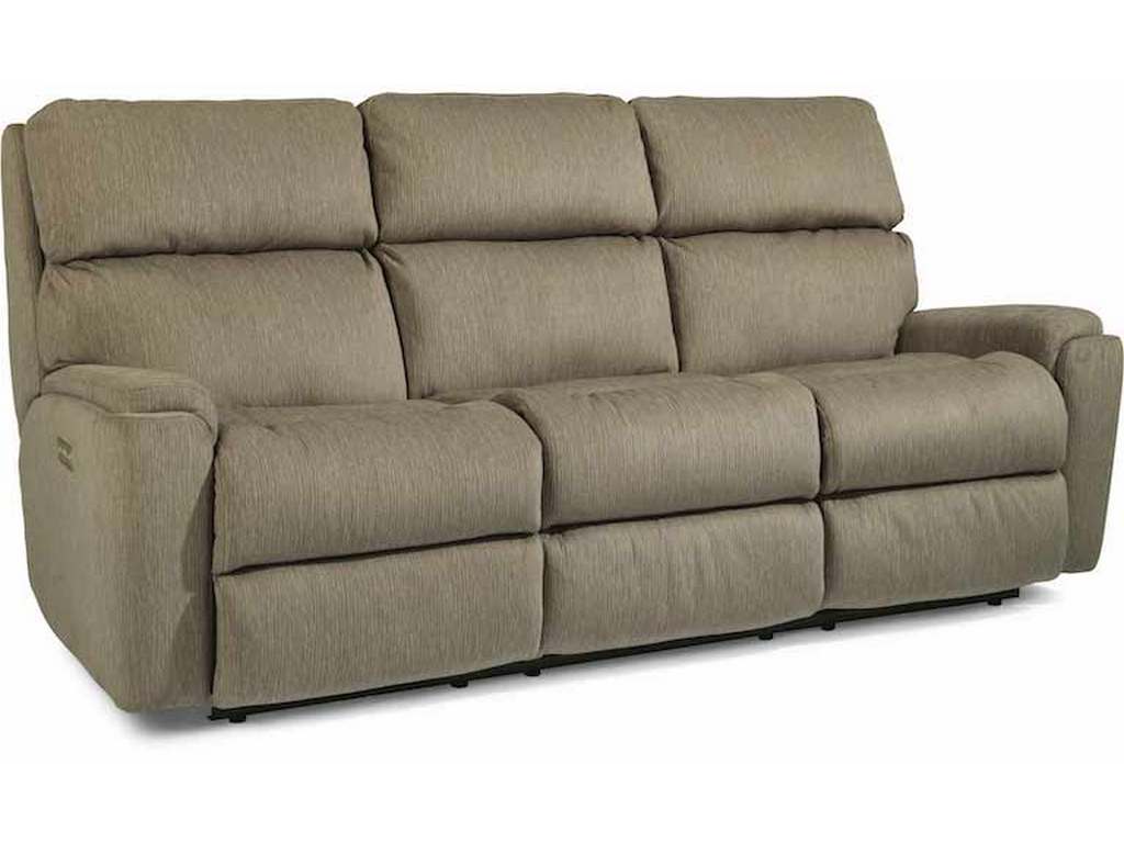 Flexsteel 2904-62H  Rio Power Reclining Sofa with Power Headrests