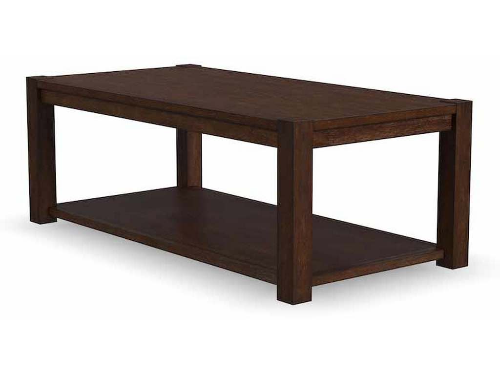 Flexsteel W10020311 Boulder Rectangular Coffee Table with Casters