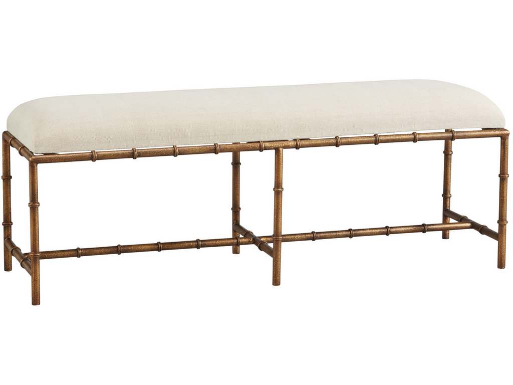 Furniture Classics 51740AC78 Dining Room Anubis Iron Bench Hickory