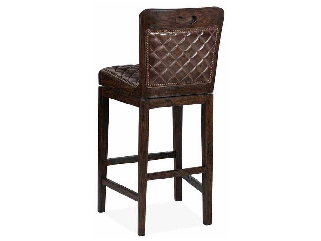 Hancock and Moore 149-30-Q Dining Room Mirad Quilted Swivel Bar Stool