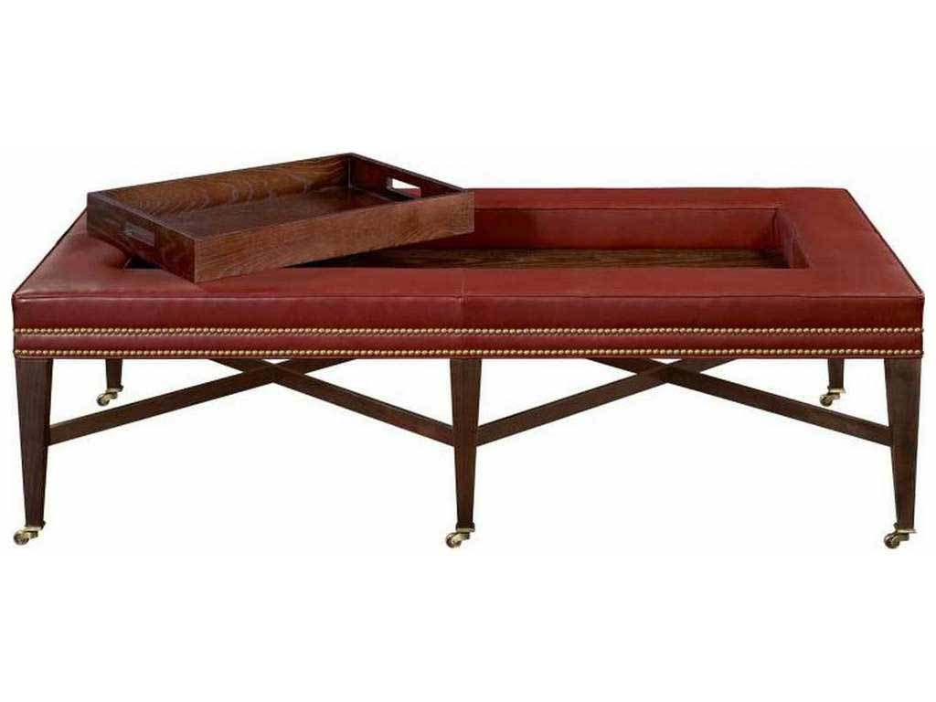 Hickory Chair HC125-30 1911 Collection Bexley Cocktail Ottoman with Tray