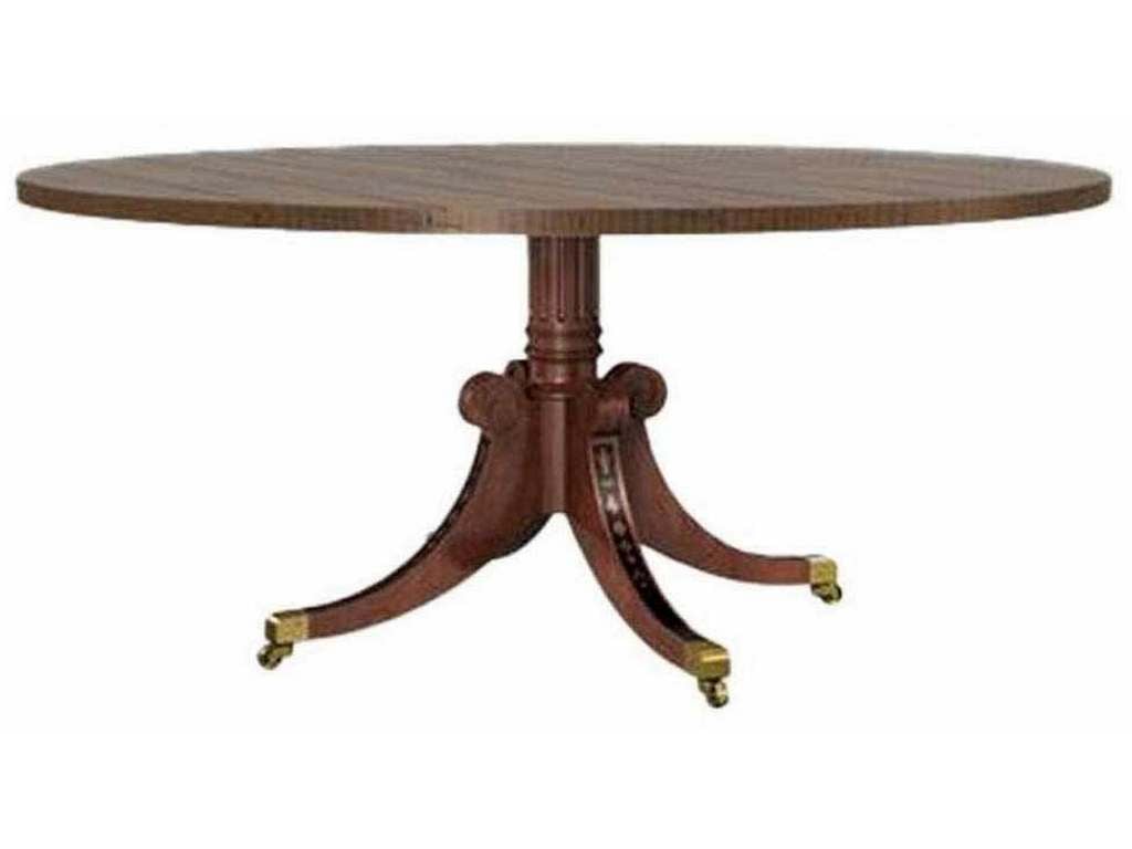 Hickory Chair HC2476-11 James River Newport Single Pedestal Base