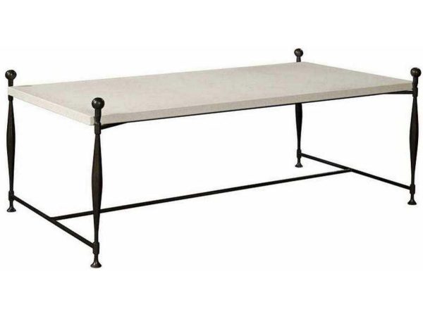 Hickory Chair HC787-80S Ionia Cocktail Table With Stone Top