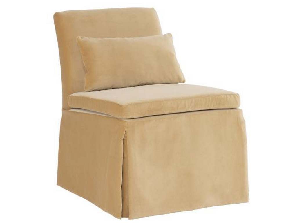 Hickory Chair HC1317-23S Suzanne Kasler Upholstery Georgette Skirted Slipper Chair