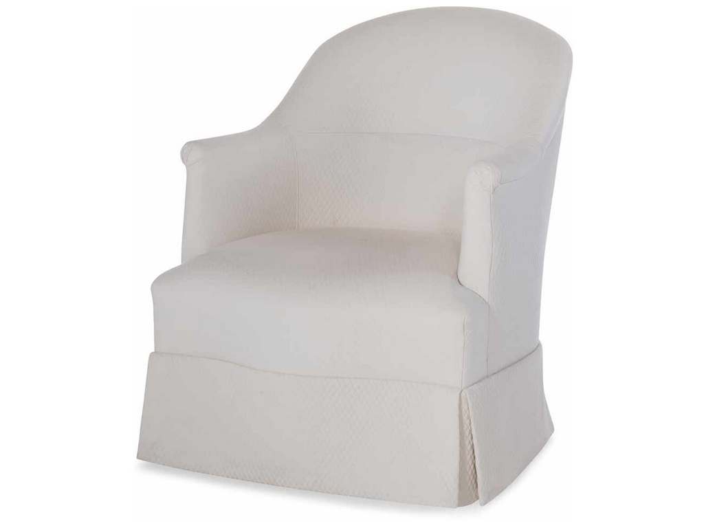 Highland House 1559SW  Romain Skirted Swivel Chair