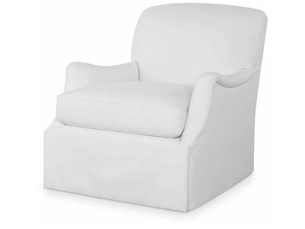 Highland House 1583SW  Dorset Skirted Swivel Chair