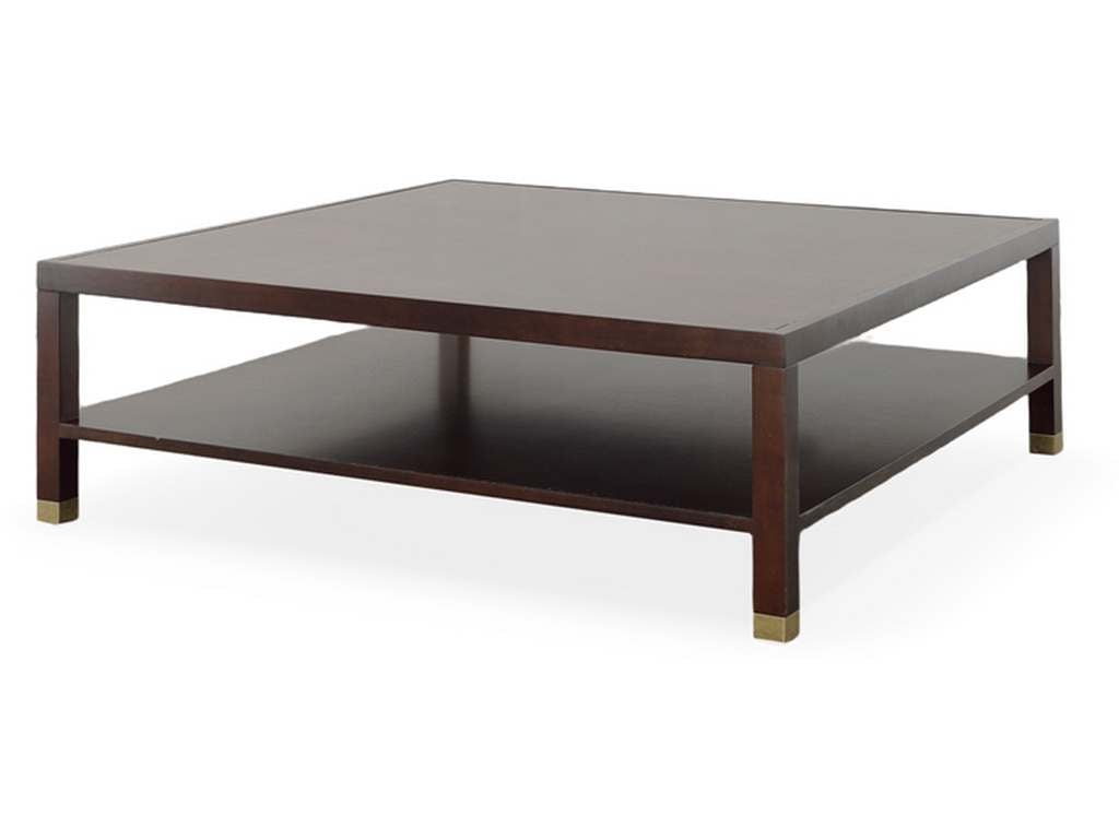 Highland House HH26-148W  Trevor 54 Inch Square Cocktail Table With Wood Top