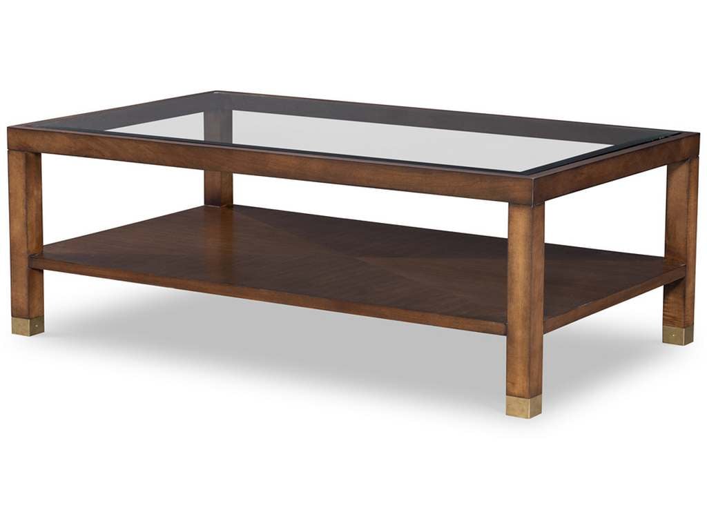 Highland House HH26-150G  Trevor Cocktail Table With Glass Top