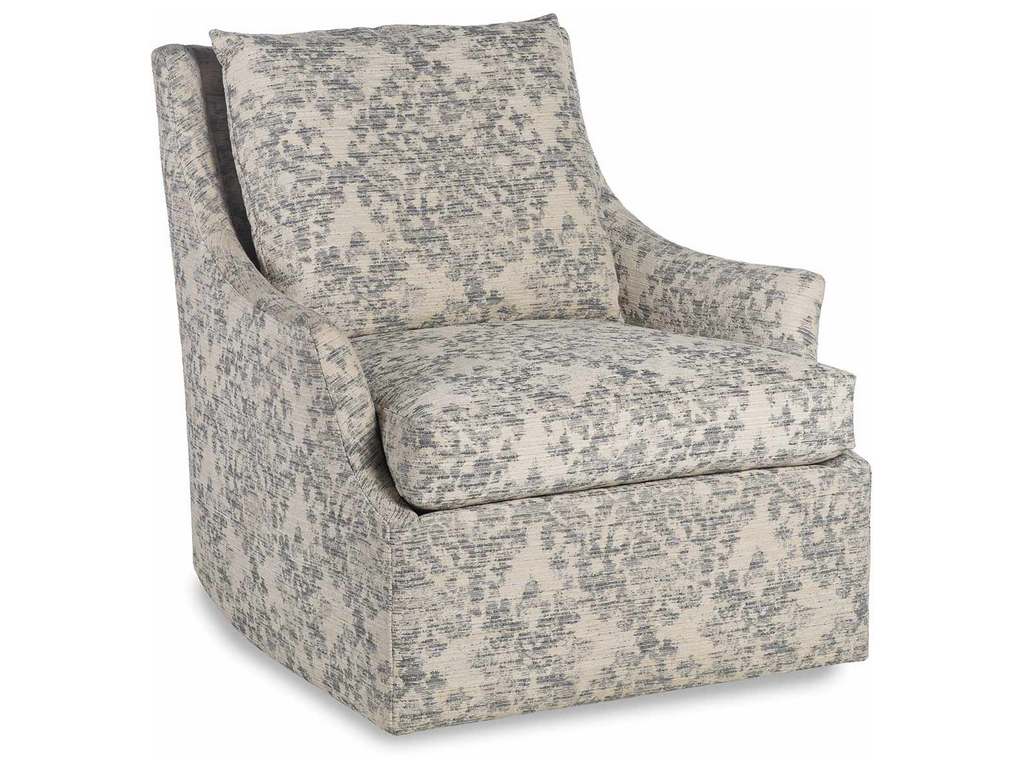 Jessica Charles 529-SR Evans Swivel Rocker - Hickory Park Furniture