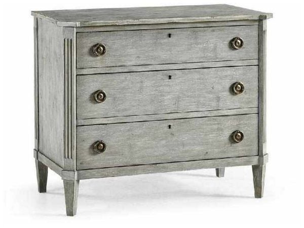 Jonathan Charles 003-3-268-GAW Timeless Aeon Swedish Drawer Chest Antiqued Grey