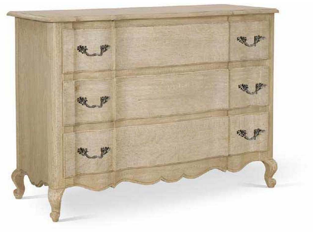Jonathan Charles 003-3-260-STO Timeless Ephemeris French Drawer Chest Stripped Oak