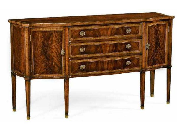 Jonathan Charles 492637-MAH JC Traditional Mahogany sideboard with curved doors