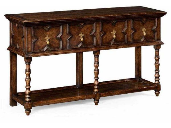 Jonathan Charles 492988-TDO Sherwood Oak Tudor style dark oak buffet