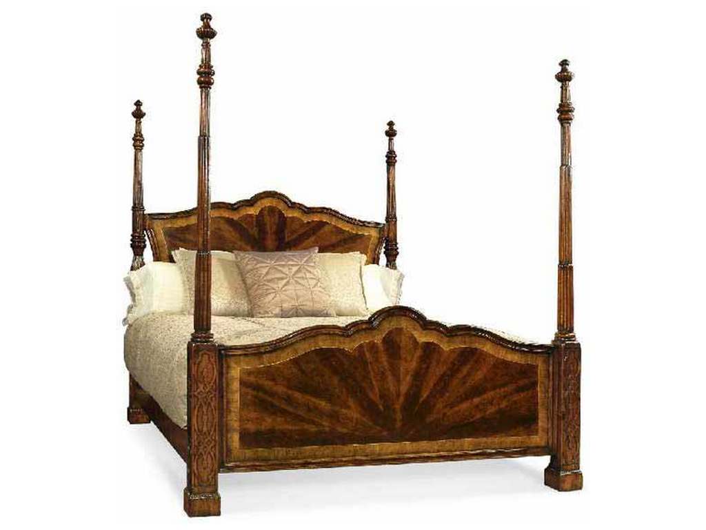 Jonathan Charles 493801-USK-MAH JC Traditional US King Four Poster Mahogany Bed