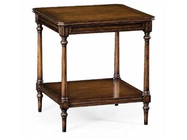 Jonathan Charles 494636-WAL JC Traditional Victorian style walnut side table