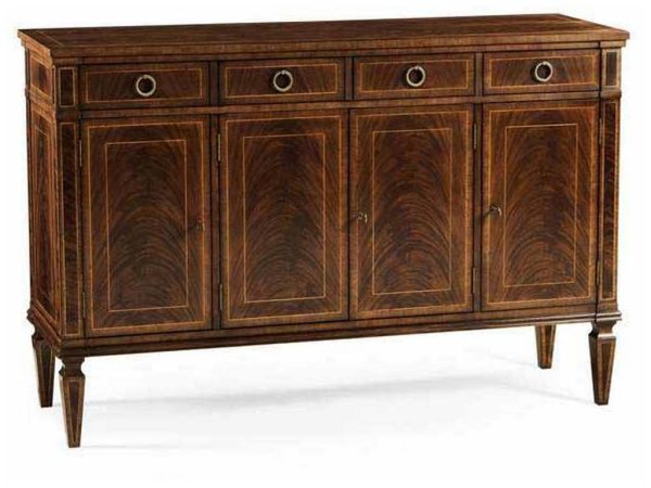 Jonathan Charles 494842-MAH JC Traditional Regency style mahogany sideboard with four doors