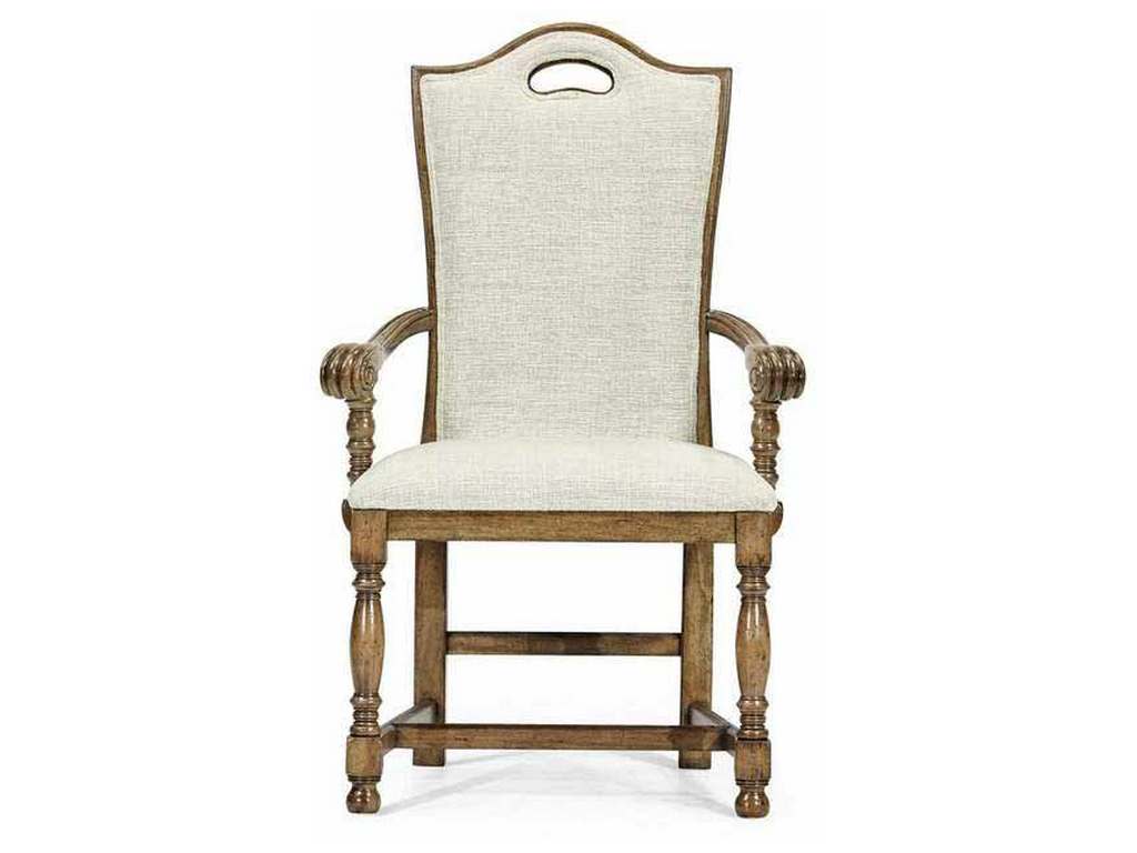 Jonathan Charles 493381-AC-DTM-F400 JC Casual High Back Arm Chair