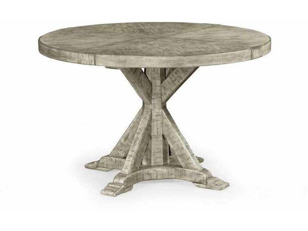 Jonathan Charles 491086-48D-RGA JC Casual 48 inch Rustic Grey Circular Dining Table