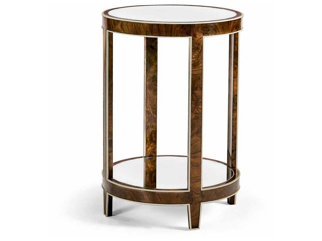Jonathan Charles 007-3-DN1-WBL JC Modern Jacques Round End Table