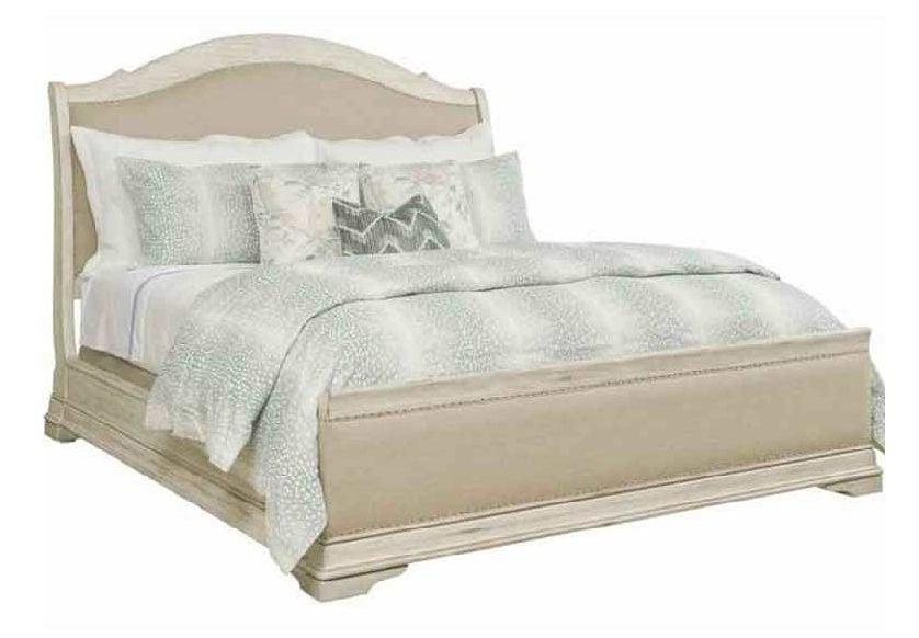 Kincaid 020-326P Selwyn Kelly Upholstered Sleigh King Bed Complete