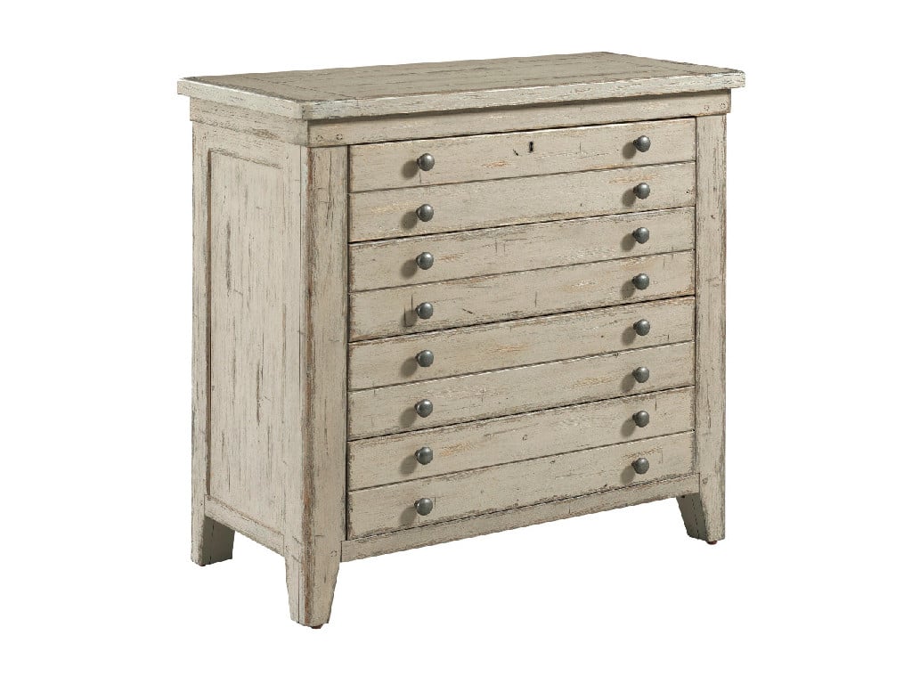 Kincaid 111-401 Acquisitions Brimley Map Drawer Bachelors Chest Cameo Finish