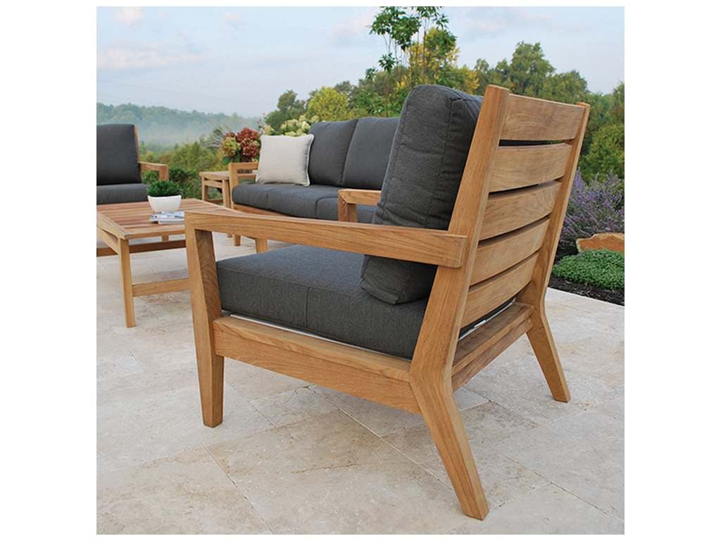 Kingsley Bate GV30 Outdoor Algarve Lounge Chair Hickory Park Furniture