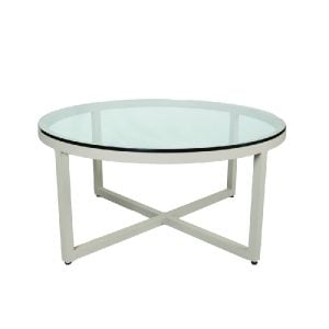 Lane Venture 455-63 Contempo Round Cocktail Table Glass Top