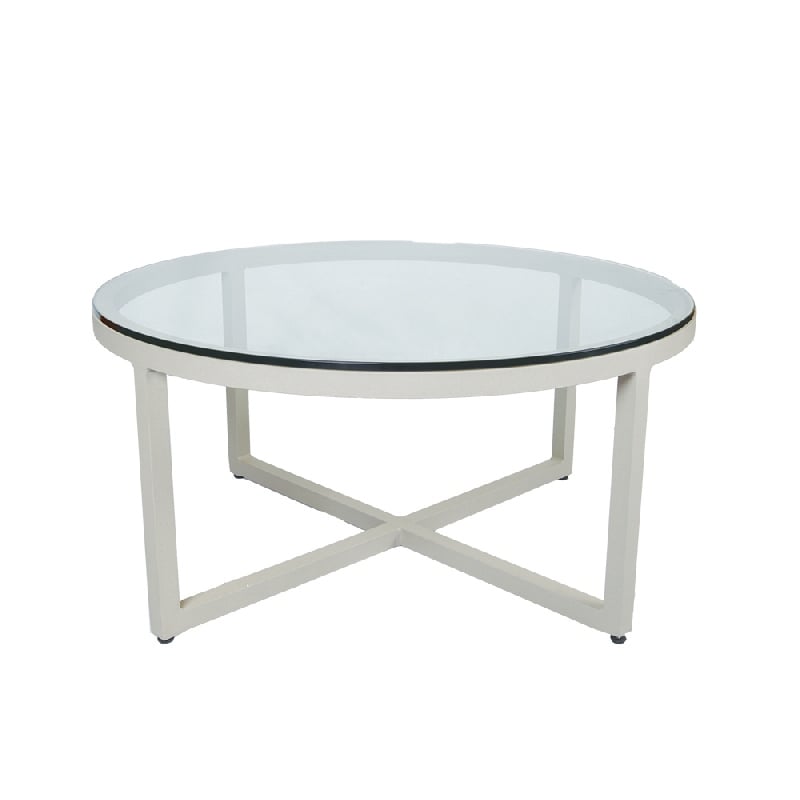 Lane Venture 455-63 Contempo Round Cocktail Table Glass Top