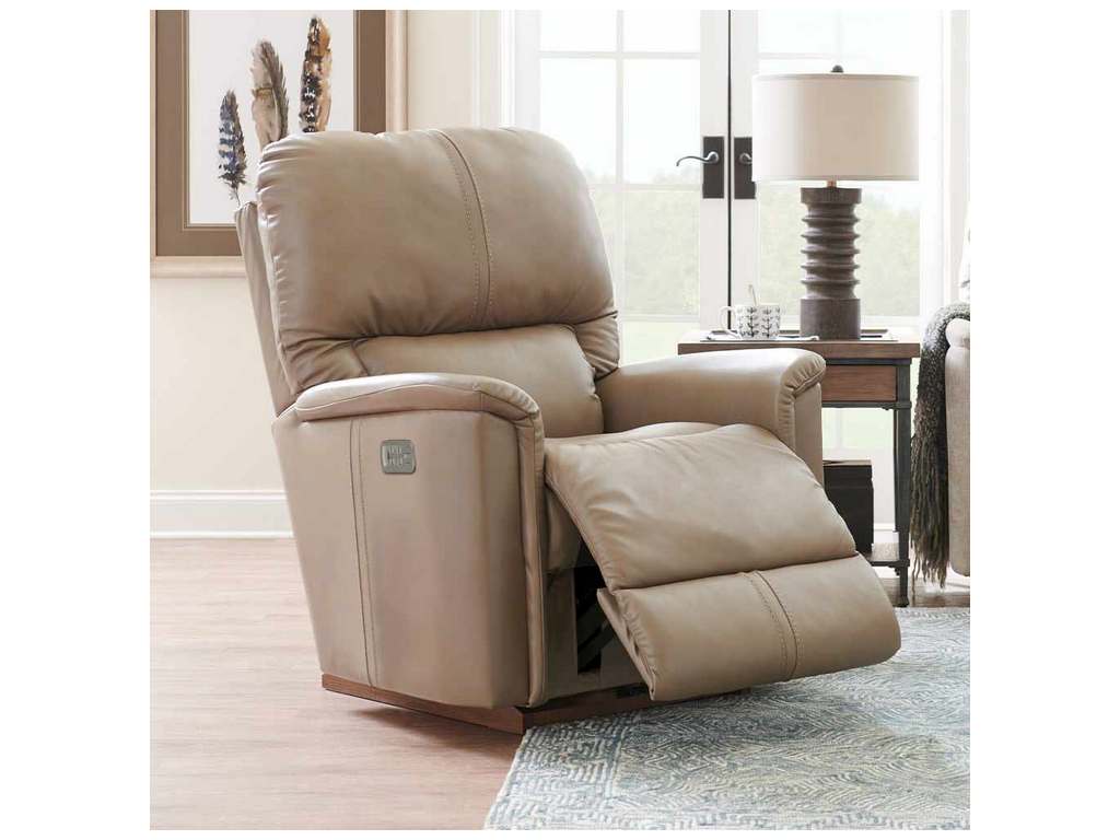La-Z-Boy® Lennon Ice Leather Power Rocking Recliner with